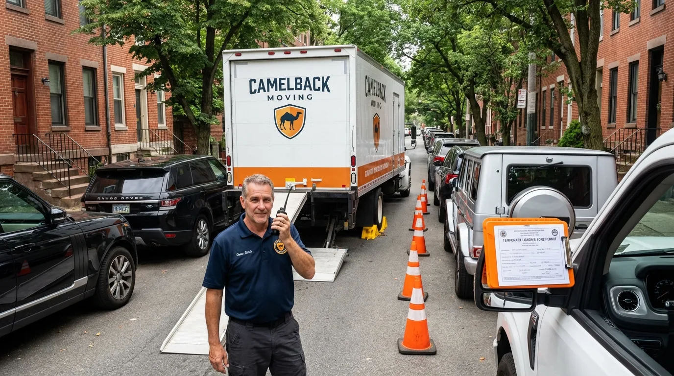 City street loading permit setup in Newville, PA